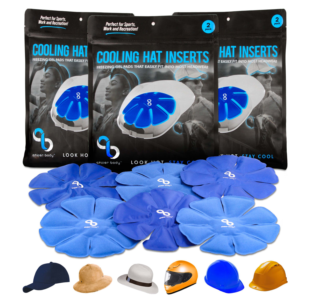 ChillerBody™ Cooling Hat Inserts